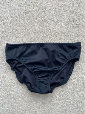 Lands' End Black Bikini Bottom in size 10